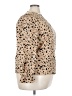 Unbranded Animal Print Tan Long Sleeve Blouse Size 3X - photo 4