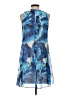 Calvin Klein 100% Polyester Print Blue Cocktail Dress Size S (estimated) - photo 2