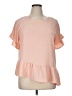 Unbranded 100% Polyester Pink Short Sleeve Top Size XL - photo 1