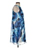 Calvin Klein 100% Polyester Print Blue Cocktail Dress Size S (estimated) - photo 4