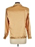 Worthington 100% Polyester Metallic Tan Long Sleeve Blouse Size 10 (petite) - photo 2