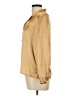 Worthington 100% Polyester Metallic Tan Long Sleeve Blouse Size 10 (petite) - photo 5