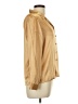 Worthington 100% Polyester Metallic Tan Long Sleeve Blouse Size 10 (petite) - photo 4