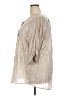 Lila Rose Metallic Silver 3/4 Sleeve Blouse Size 2X - photo 5