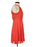 Express 100% Polyester Solid Orange Cocktail Dress Size 4 - photo 4