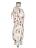 Aqua 100% Polyester Floral White Cocktail Dress Size M - photo 4