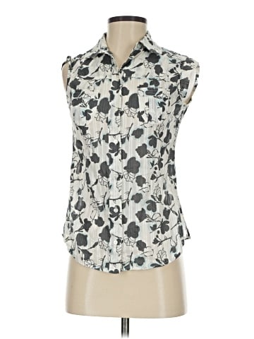Banana Republic Factory Store Sleeveless Button-Down Shirt (view 1)