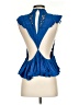 Free People 100% Rayon Blue Sleeveless Blouse Size S - photo 2