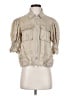 Cinq à Sept 100% Cupro Tan Jacket Size XS - photo 1