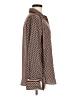 Max Studio 100% Polyester Chevron-herringbone Brown Red Long Sleeve Blouse Size M - photo 4