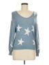 Unbranded Stars Blue Pullover Sweater One size - photo 1
