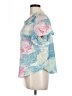 Ethyl Teal Short Sleeve Blouse Size L - photo 5