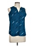 Apt. 9 100% Polyester Blue Sleeveless Blouse Size L - photo 1