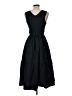Jason Wu Solid Black Casual Dress Size L - photo 2