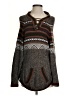 Unbranded Chevron-herringbone Brown Pullover Sweater Size S (estimated) - photo 1