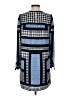Armani Exchange 100% Polyester Graphic Blue Casual Dress Size 2 - photo 2