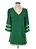 Unbranded 100% Polyester Green 3/4 Sleeve Blouse Size S - photo 1