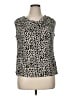 Nine West Ivory Sleeveless T-Shirt Size XL - photo 1