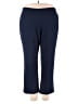 Catherines Solid Blue Active Pants Size 1X WP - photo 1