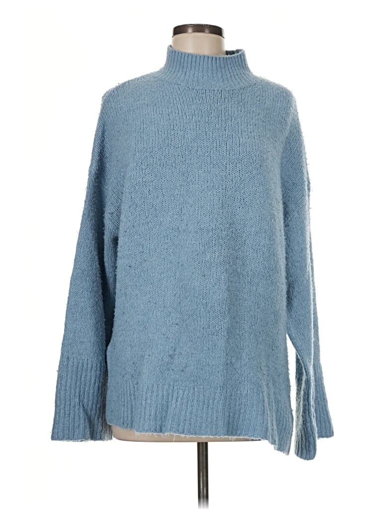 Pre-owned New Look Turtleneck Sweater In Blue