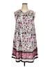 Unbranded 100% Polyester Paisley White Casual Dress Size XXL - photo 1