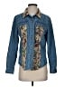 Lemon Grass 100% Cotton Blue Long Sleeve Button-Down Shirt Size S - photo 1