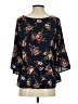 Sienna Sky Black 3/4 Sleeve Blouse Size S - photo 2