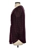 One September Burgundy Long Sleeve Blouse Size S - photo 5