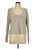 Rewind Metallic Tan Pullover Sweater Size L - photo 1
