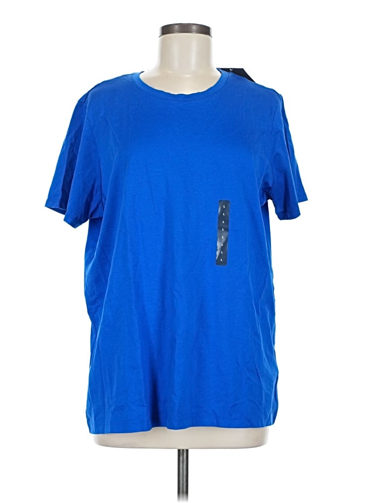Lands' End Active T-shirt In Blue