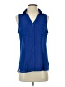 Express Outlet 100% Polyester Blue Sleeveless Blouse Size S - photo 1