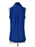 Express Outlet 100% Polyester Blue Sleeveless Blouse Size S - photo 2