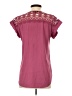 Express Burgundy Short Sleeve Blouse Size S - photo 2
