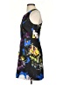 Milly Graphic Black Cocktail Dress Size 0 - photo 5