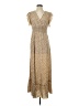 Unbranded 100% Polyester Animal Print Tan Casual Dress Size S - photo 1
