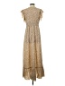 Unbranded 100% Polyester Animal Print Tan Casual Dress Size S - photo 2