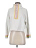 Something Navy 100% Cotton White Pullover Sweater Size XS - photo 1
