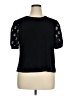 CeCe Black Short Sleeve Top Size XL - photo 1