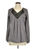 Studio M Gray Long Sleeve Blouse Size M - photo 1