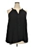 Torrid 100% Polyester Black Sleeveless Blouse Size 2X Plus (2) - photo 1