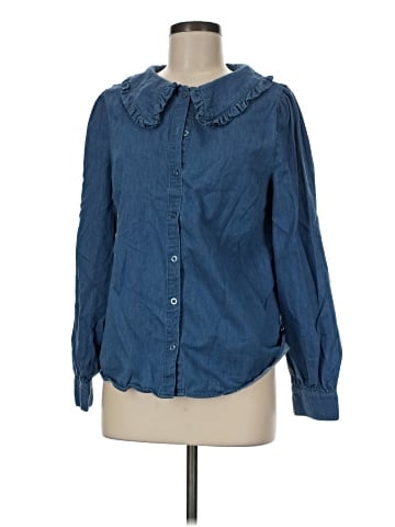 Very J Long Sleeve Button-Down Shirt (view 1)
