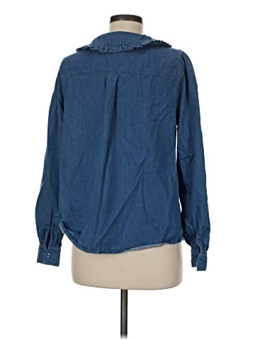 Very J Long Sleeve Button-Down Shirt (view 2)