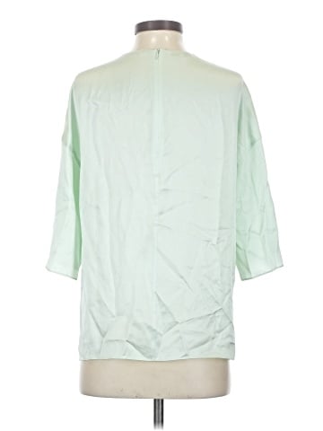 Vince. 3/4 Sleeve Silk Top (view 2)