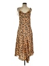 Forever 21 100% Polyester Animal Print Tan Casual Dress Size S - photo 1