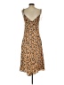 Forever 21 100% Polyester Animal Print Tan Casual Dress Size S - photo 2