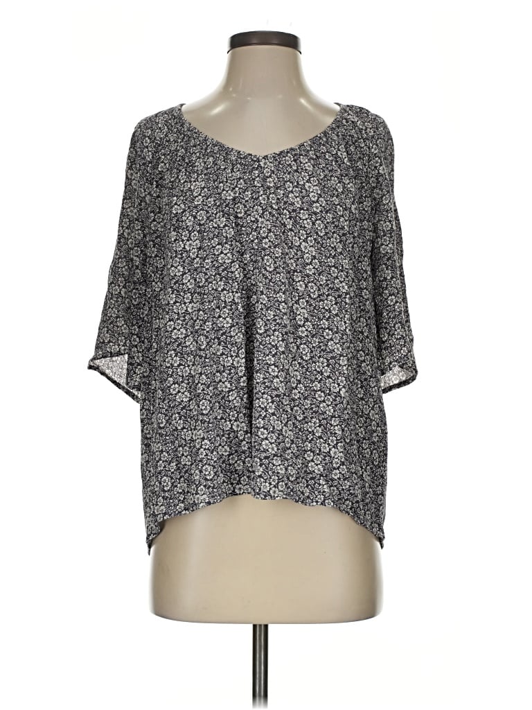 Faherty 3/4 Sleeve T-shirt In Gray