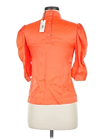 Maryam Nassir Zadeh 3/4 Sleeve Silk Top (view 2)