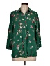 Assorted Brands 100% Viscose Floral Green 3/4 Sleeve Button-Down Shirt Size EU (FR) 42 / US 10 - photo 1
