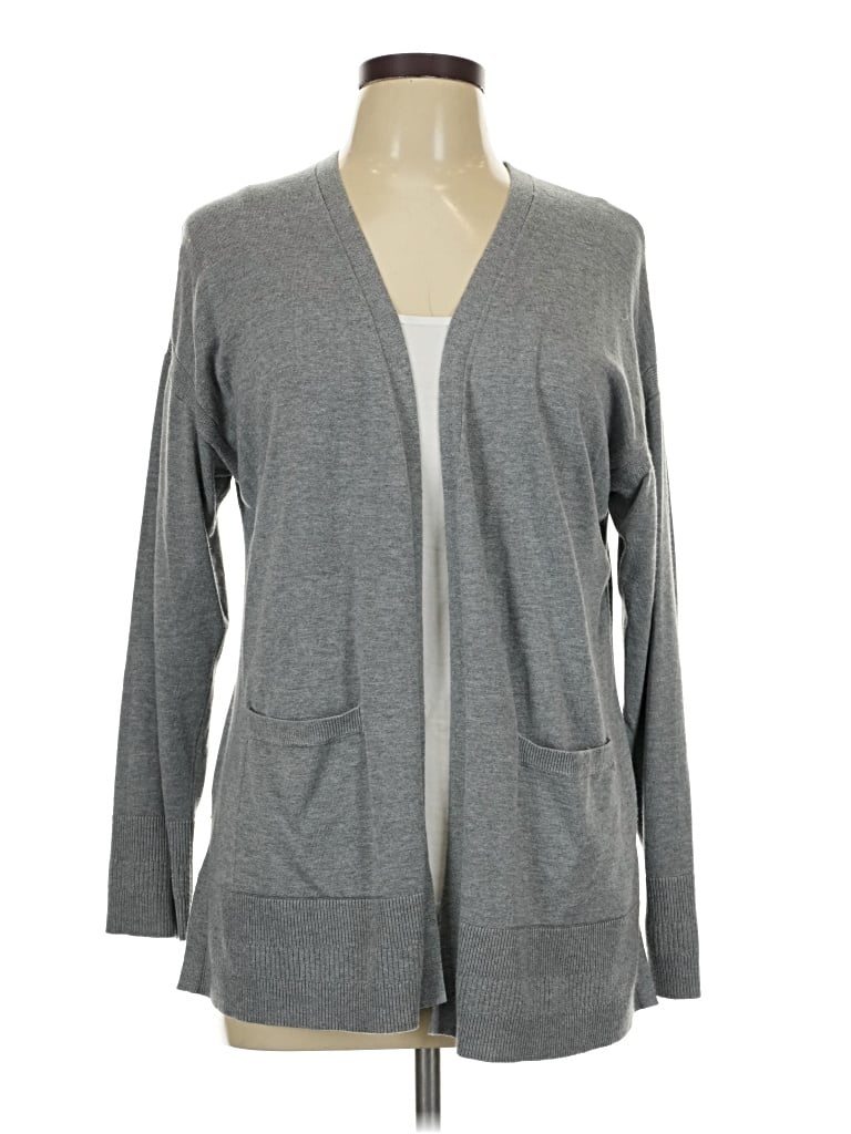 Pre-owned Time And Tru Cardigan Sweater In Gray