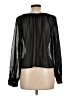 Gap 100% Polyester Black Long Sleeve Blouse Size L - photo 2